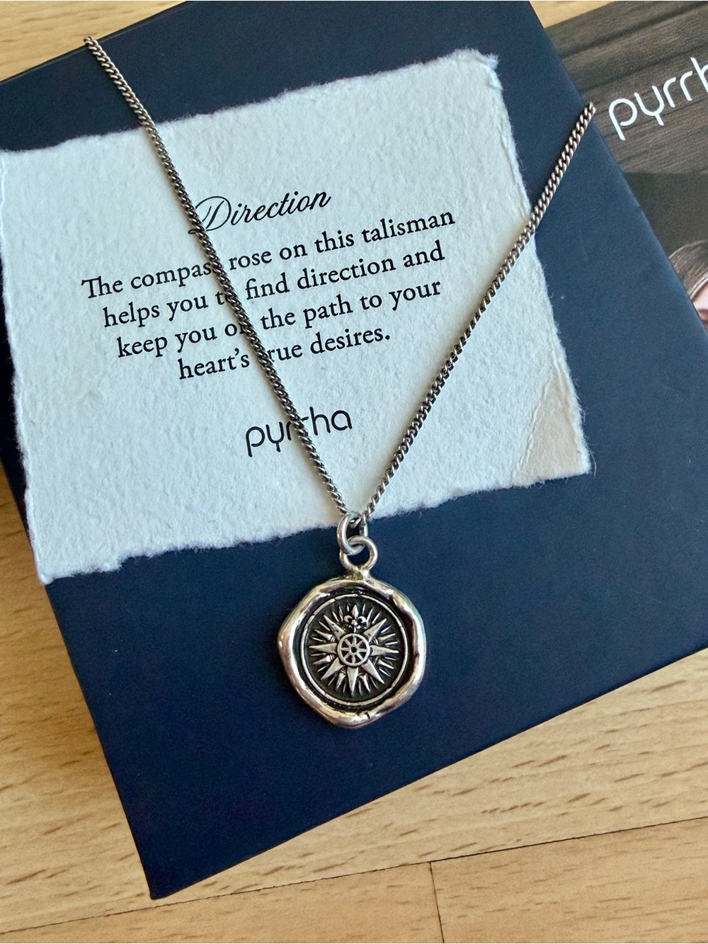 Pyrrha Silver Talisman Necklace DIRECTION